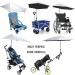 G4Free UPF 50+ Adjustable Beach Umbrella XL with Universal Clamp for Chair  Golf Cart  Stroller  Bleacher  Patio (Black/Silver) Black1 - Buy Online on GoSupps.com