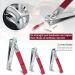 Professional 16-Piece Manicure Set - Stainless Steel Nail Clippers & Pedicure Tools for Women in Ruby Red - Ideal for Travel or Home Grooming - Buy Online on GoSupps.com