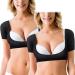 2 Pcs Underarm Sweat Vest Armpit Sweat Proof Shirt Anti Sweat Proof Shirt Armpit Guard Washable Reusable Dress Shields for Underarm Women Underwear Vest Short Sleeve for Women Girls Ladies Armpits