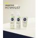 Nivea Men Sensitive Minimalist Razor Cream (200ml) - Gentle Shaving Gel with 10 Ingredients Pack of 3 for All Beard Types - Buy Online on GoSupps.com