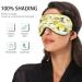WELLDAY Yellow Wildflowers Sleep Mask - Adjustable Strap for Men and Women - Buy Online on GoSupps.com