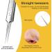 3-Piece Stainless Steel Pimple Tweezers Set | Blackhead Remover & Comedone Squeezer | Unisex Pimple Removal Tools for Nose & Face - Buy Online on GoSupps.com