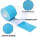 4 Roll Kinesiology Tape 5m Extra Sticky Kinesiology Tape Elastic Muscle Support Tape Waterproof Athletic Physio Muscles Strips Breathable for Exercise Sports & Injury Recovery Sky Blue - Buy Online on GoSupps.com