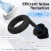 Noise Cancelling Ear Plugs for Sleeping | Reusable Silicone Ear Plugs (33dB) | 6 Comfortable Tips (S/M/L) | Ideal for Sleep Concerts Snoring & Work - Black - Buy Online on GoSupps.com