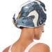 Dark Blue Khaki Abstract Graffiti Hair Towel 2 Pack - Super Absorbent Quick Dry Hair Turbans for Women & Girls | Stylish Hair Drying Solution - Buy Online on GoSupps.com