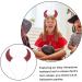 FOMIYES Devil Horns Headdress Devil Headband Halloween Devil Cosplay Devil Cosplay Headwear Halloween Hair Accessories Scary Headband Devil Ear Hairband Devil Horn Headband Red Rhinestone - Buy Online on GoSupps.com