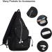 MOSISO Canvas Sling Backpack Crossbody Hiking Daypack Bag with Anti-theft Pocket - Black - Buy Online on GoSupps.com