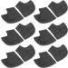 Heel Protection Cushion Pads - 6 Pairs Shock Absorption Protector Covers - Perforated Black - Comfort for Every Step - Buy Online on GoSupps.com