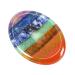 WHAL&YUNE Thumb Worry Stone for Anxiety 7 Chakra Healing Crystals Natural Oval Gemstone Meditation Reiki Balancing Accessories Gift for Stressed People- 1.8 inches Seven Chakra