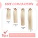 Vlasy Clip in Hair Extensions Grey4# 8 Inch 40g - Seamless Natural Straight Human Hair Extensions for Women - Buy Online on GoSupps.com