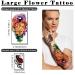 Colorful Flower Dream Catcher Owl Temporary Tattoos Set - 77 Sheets Large & Small Designs for Adults & Kids - Buy Online on GoSupps.com
