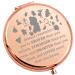 WSNANG Princess Belle Fans Gifts You are Braver Stronger Smarter Than You Think Travel Compact Pocket Makeup Mirror for Women Girl Fairytale Gift (Always BeautyB Mirror-RG)