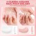 Morovan Poly Nail Gel Set - 2OZ Clear & Nude Pink Poly Extension Gel for Art Nails | Professional Colors - 60ML Extension Gel for Beginners - Buy Online on GoSupps.com
