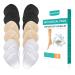 (12PCS) Ball of Foot Cushions, Metatarsal Pads/Cushion, Soft Gel Insole Pads High Heel Inserts Reusable Forefoot Cushions Best for Mortons Neuroma and Metatarsal Foot Pain Relief for Men and Women Forefoot pad