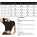 Shop Muyogrt Women's Fitness Crop Top | Breathable Yoga & Running Shirt - Sexy Lightweight Sports Top in Black - Buy Online on GoSupps.com