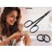 Cuticle Scissors Extra Fine Nail Scissors Professional Stainless Steel Cuticle Cutter for Feet and Nails Cuticle Scissors for Cuticle Remover 3.7 inch Black - Buy Online on GoSupps.com