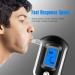 Professional Alcohol Breathalyzer with 20 Mouthpieces - Portable Digital Blood Alcohol Tester for Home Parties - Black - Buy Online on GoSupps.com