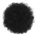 LEEONS 8 Inch Afro Puff Ponytail (Black) - Human Hair Kinky Curly Bun Drawstring Ponytail for Black Women - Buy Online on GoSupps.com
