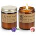 Candles for Home Scented, Aromatherapy Candles Gift Set 2 Pack Long Lasting Strong Fragrance 7.2 oz Large Soy Jar Candles Lavender and Fresh Rose Candles, Birthday Valentine Mother's Day Gifts