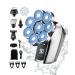 Rantizon Electric Head Shaver for Men 8D Upgraded 6-in-1 Cordless Head Shaver for Bald Men IPX6 Waterproof LCD Display Electric Razor for Men Grooming Kit with Hair Clippers/Beard/Nose Trimmer 8d Silver