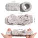 6 Pcs Spa Headband Wrist Washband Set | Prevent Spills | Towel Wristbands for Women and Girls | White+Gray - Buy Online on GoSupps.com