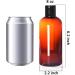 Youngever 8 oz Plastic Empty Bottles with Disc Cap - 10 Pack Amber Squeeze Containers for Shampoo, Body Soap, Lotion, Cream - Refillable Cosmetic Bottles - Buy Online on GoSupps.com