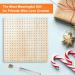 9.25 Rubber Wooden Crochet Blocking Board with 20 Steel Pins - Ideal for Knitting, Crochet, and Granny Squares Projects - Buy Online on GoSupps.com