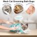 WMLBK Adjustable Cat Grooming Bag - Anti-bite Scratch Cat Grooming Bathing Mesh- Cat Washing Bath Bag For Shower Cleaning Ear Medicine Feeding (Green and White) - Buy Online on GoSupps.com