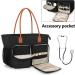 CURMIO Nurse Tote Bag with Padded Laptop Sleeve - For Nursing Work, Home Visits, and Health Service - Black (Bag Only) - Buy Online on GoSupps.com
