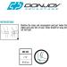 DonJoy Advantage DA161EB01-BLK Golf & Tennis Elbow Strap - Adjustable Neoprene for Pain Relief Fits Right/Left Arm Lightweight Size 7-14 - Buy Online on GoSupps.com