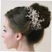 minkissy Wedding Hair Accessories Hair Clips Hair Barrettes Tiara Hair Pin Bride Hairpin Bridal Hair Accessory Girl Headpiece Bride Headpieces for Wedding Hair Comb Rhinestones Leaf Women's - Buy Online on GoSupps.com