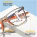 Buy Iynwbjts Fern & Nah Dual-Use Reading Glasses - Ultra-Light TR90 Sport High Definition Progressive Multifocus Anti-Blue Light Gray Frame Orange Legs Size 2.00 - Buy Online on GoSupps.com