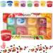 8Pcs Fruit Flavored Lip Care Set Admd Mini Lip Balm Set 8-in-1 Fruity Mini Lip Balms Can Be Used as Glosses Night Balms Colorless Lipsticks Long-Lasting Moisturizing Lip Mask (8PCS)