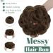 SEGO Hairpiece with Elastic Band - Large Ash Brown Bun Hair Extensions & Ponytail Braid for Women (55G) - Buy Online on GoSupps.com