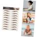 IWOWHERO 6d Eyebrows Stickers 9 sheets Tools Hairlike Shaping Sticker Transfers Lady Eyebrows Brow Imitation Eyebrow Temporary - Buy Online on GoSupps.com