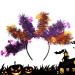 ZAGARO Halloween Pumpkin Headband Pumpkin Ghost Bat Skeleton Scary Long Strip Hair Bands - Halloween Headwear Cosplay Props for Favors Bat Pumpkin