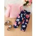 Puseky Toddler Baby Girls Cute Letter Print Long Sleeve Shirt Floral Pant Tracksuit Outfit Set - Pink (4-5 Years) - Buy Online on GoSupps.com