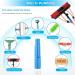 Window cleaning pole 3 12m extendable window cleaning kit window cleaning pole steel buckle fixing easy to install with 20m water supply hose 50cm water hole large brush head Roof Cleaning Tools 5m(16ft)-55cm - Buy Online on GoSupps.com