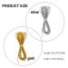 4 Pieces 5M Hair Braiding Strings - Silver Gold Hair Accessory for Braids, Dreadlocks, Styling - Twist Gift Hang Tags - Buy Online on GoSupps.com