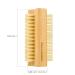 GREENTH PRO Bamboo Nail Brush 2PCS - Dual-Sided Wooden Sisal Scrub Brush for Toes and Nails Cleaning - Buy Online on GoSupps.com