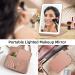 Famihomii Rechargeable LED Lighted Travel Makeup Mirror - 3 Colors, Touch Screen Dimming, Portable Rose Gold Compact Design - Buy Online on GoSupps.com