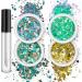 4 Box Fantasy Glitter Set | Irregular Face & Body Sequined Makeup | Festival Cosmetic Glitter Accessories - Set of 3 - Buy Online on GoSupps.com