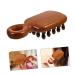 Weather Woodenwamm Collared Combination Comb - Antistatic Wooden Head Scalp Ridge for Head Massage | 12.50x6.00cm Brown - International Shipping Available - Buy Online on GoSupps.com
