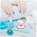 Beavorty 1pc nail art crystal cup manicure care tools nail powder mixing cups containers with lids nail dappen dish clear nail polish nail art cups hexagon cup crystal art glass Variety 7.5x6cm Pink - Buy Online on GoSupps.com