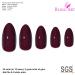 Shop Bling Art Brown Red Stiletto Almond False Nails - 24 Long Tips with Glue | Premium Artificial Nails for Stunning Looks - Buy Online on GoSupps.com