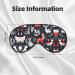 SSIMOO Scandinavian Animals Print Eye Mask - Double-Sided Soft Light Blocking for Better Sleep | International Shipping Available - Buy Online on GoSupps.com