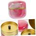 COLLBATH Loose Powder Storage Box Mini Powder Puff Tea Organizer for Tea Bags Coin Box Man Pink Tinplate Face - Buy Online on GoSupps.com