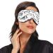 WELLDAY Black White Butterfly Sleep Mask - Adjustable Comfort Eye Shade for Men and Women - Buy Online on GoSupps.com