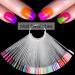 150 Pcs Nail Swatch Sticks with Ring - KINGMAS Beige Color Display False Nail Tips Practice Sticks (1150 Number Posted) - Buy Online on GoSupps.com