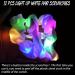 12PCS LED Hair Scrunchies - Glow in the Dark Satin Ponytail Holders - Neon Rave Party Supplies - Buy Online on GoSupps.com